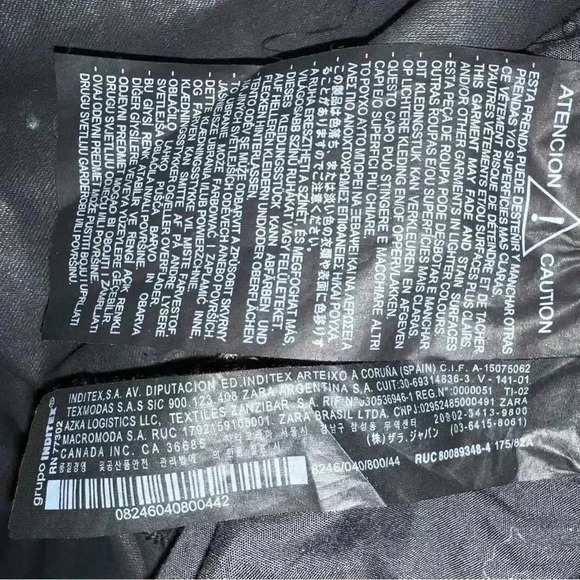 Zara The Dreed Flare size 12 never worn no tags coated black - Picture 3 of 10